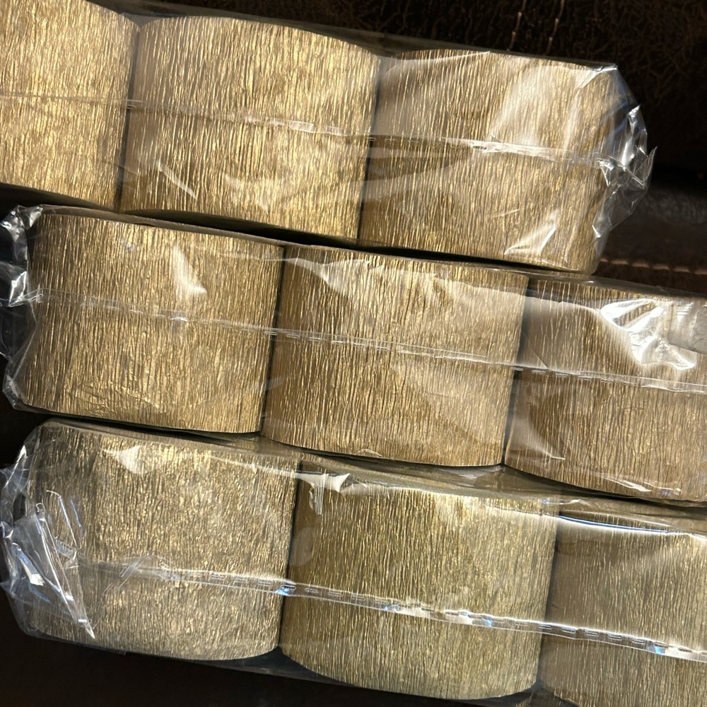 Crepe Paper Streamers Gold 18 Rolls - Picture 9 of 9